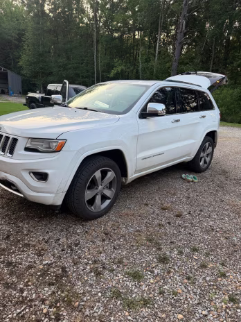 2015 Bright White Clearcoat Jeep Grand Cherokee Overland 4X4 SUV