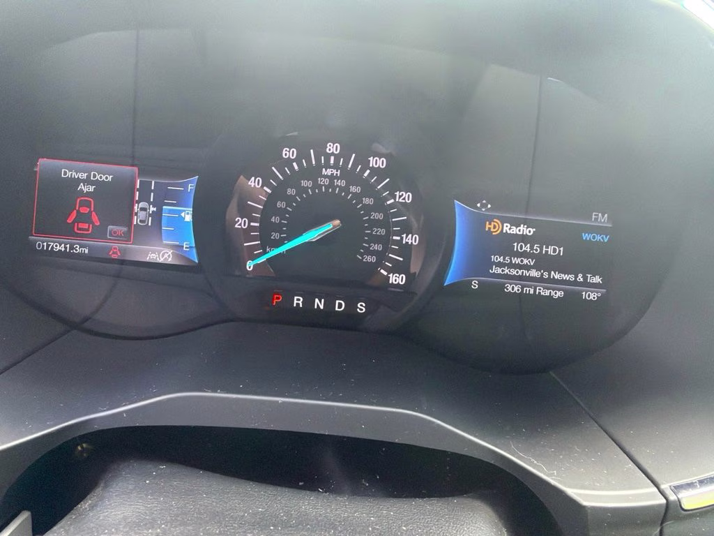 2021 White Metallic Ford Edge Titanium FWD SUV