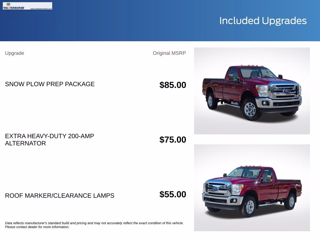 2016 Ruby Red Metallic Ford F-250SD XLT 4X4 Truck