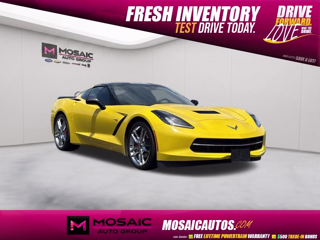 2015 Velocity Yellow Tintcoat Chevrolet Corvette Stingray RWD Coupe