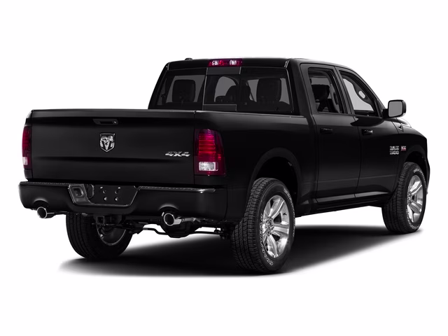 2016 Brilliant Black Crystal Pearlcoat Ram 1500 Sport 4X4 Truck