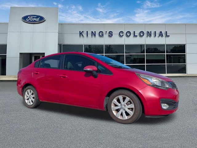 2013 Signal Red Kia Rio EX 1.6L Automatic w/Pwr Pkg, Rear Camera FWD Sedan
