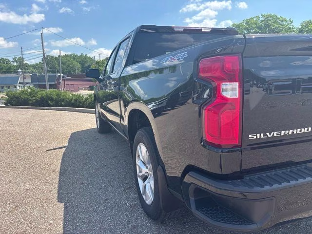 2021 Black Chevrolet Silverado 1500 Custom 4X4 Truck