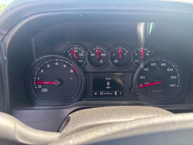 2021 Black Chevrolet Silverado 1500 Custom 4X4 Truck