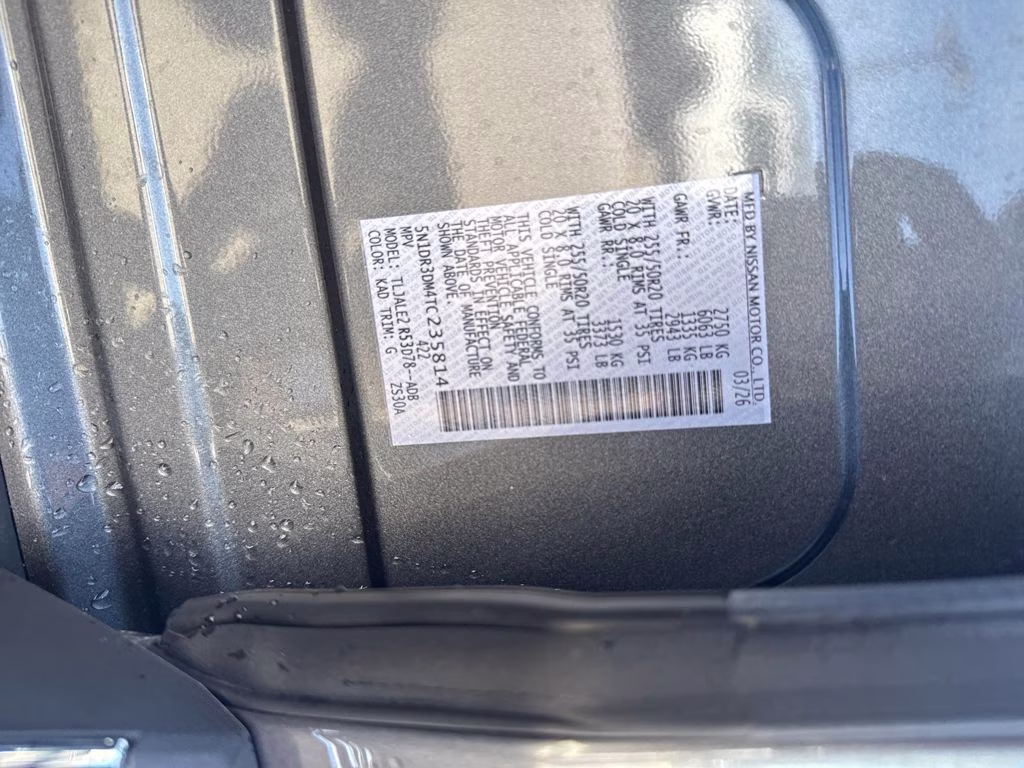 2026 Gun Metallic Nissan Pathfinder Platinum FWD SUV