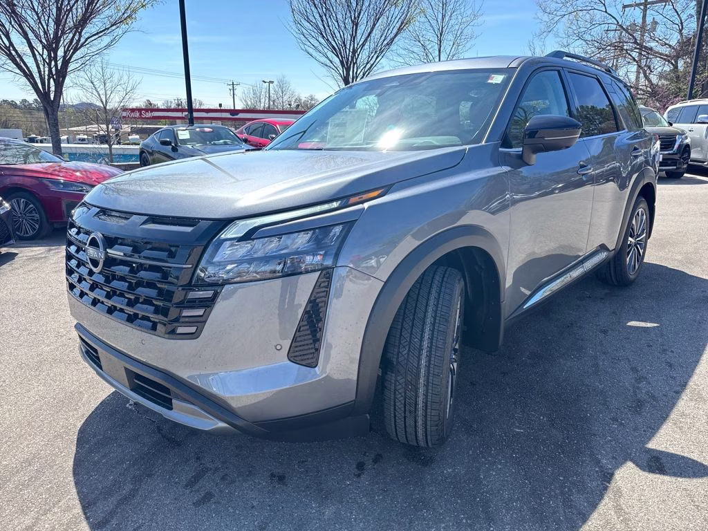2026 Gun Metallic Nissan Pathfinder Platinum FWD SUV