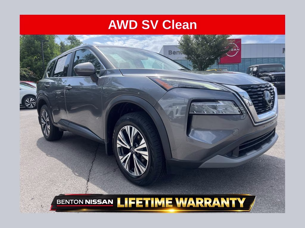 2023 Gun Metallic Nissan Rogue SV AWD SUV