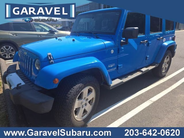 2011 Cosmos Blue Jeep Wrangler Unlimited Sahara 4X4 SUV