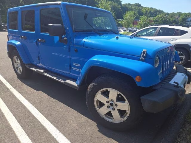 2011 Cosmos Blue Jeep Wrangler Unlimited Sahara 4X4 SUV