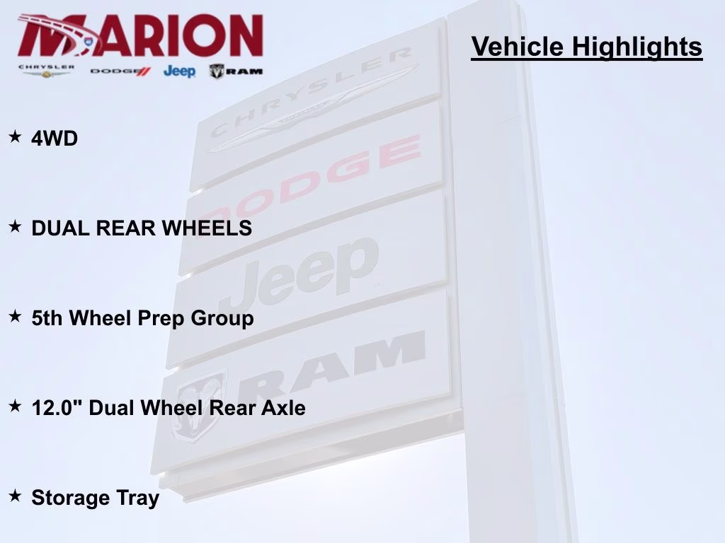 2023 Pearl White Ram 3500 Tradesman 4X4 Truck