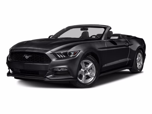 2016 Shadow Black Ford Mustang EcoBoost Premium RWD Convertible