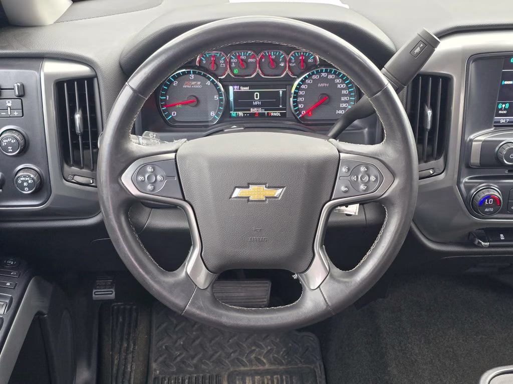 2017 Silver Ice Metallic Chevrolet Silverado 1500 LT 4X4 Truck