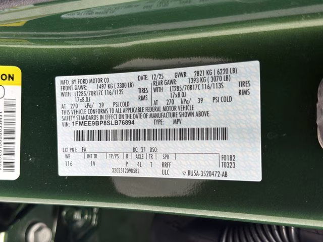 2025 Eruption Green Metallic Ford Bronco Badlands 4X4 Convertible