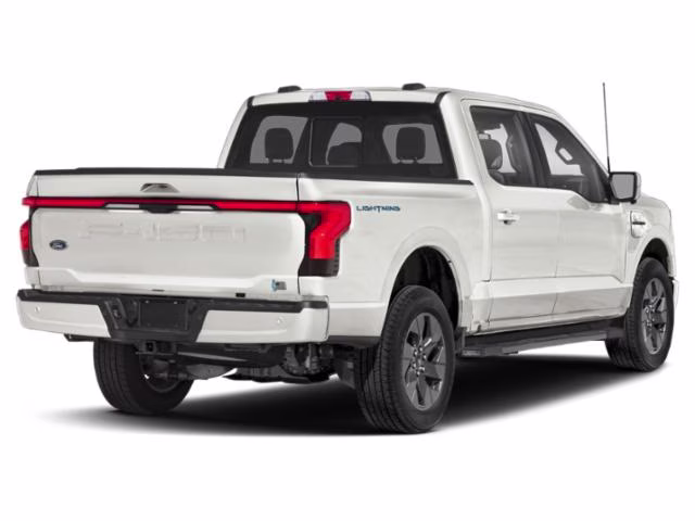 2022 White Metallic Ford F-150 Lightning Lariat AWD Truck