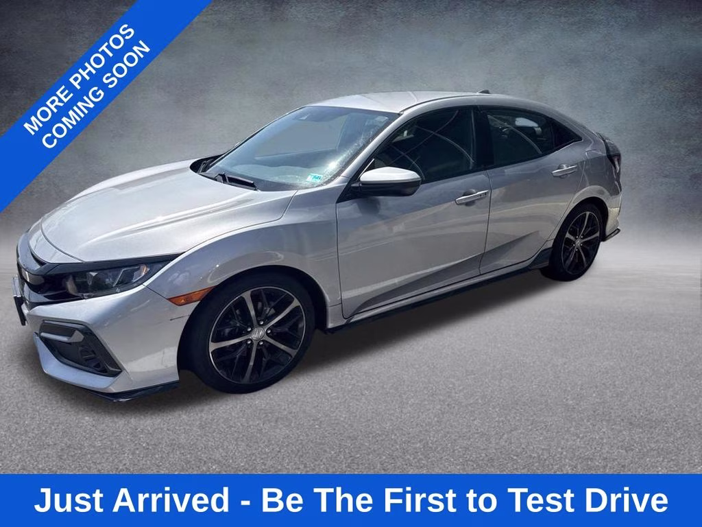 2020 Silver Honda Civic Sport FWD Hatchback