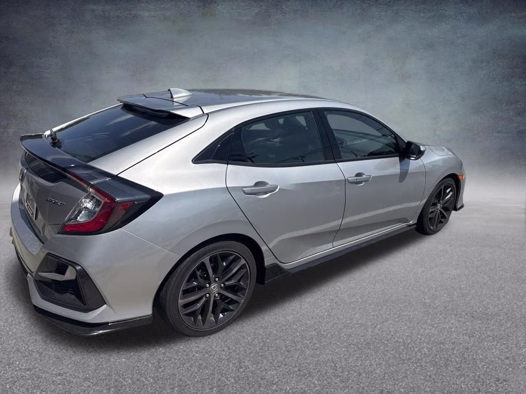 2020 Silver Honda Civic Sport FWD Hatchback
