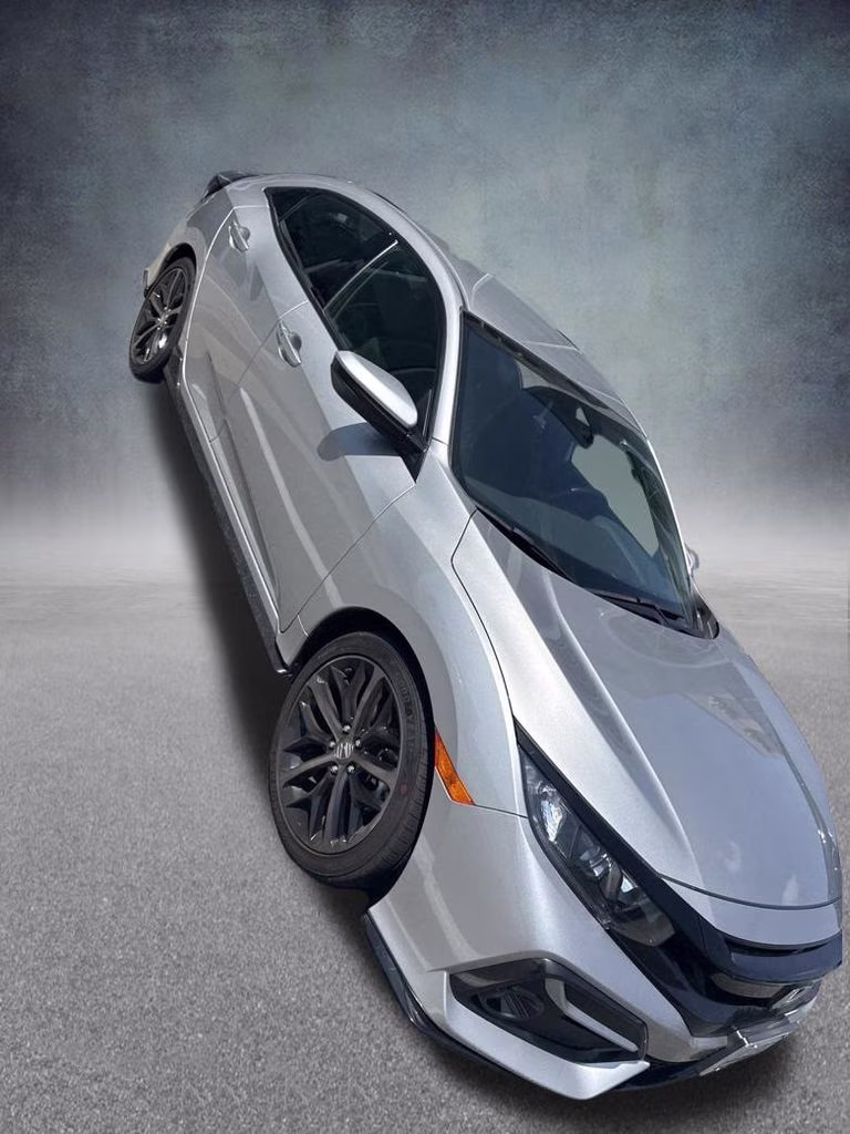 2020 Silver Honda Civic Sport FWD Hatchback