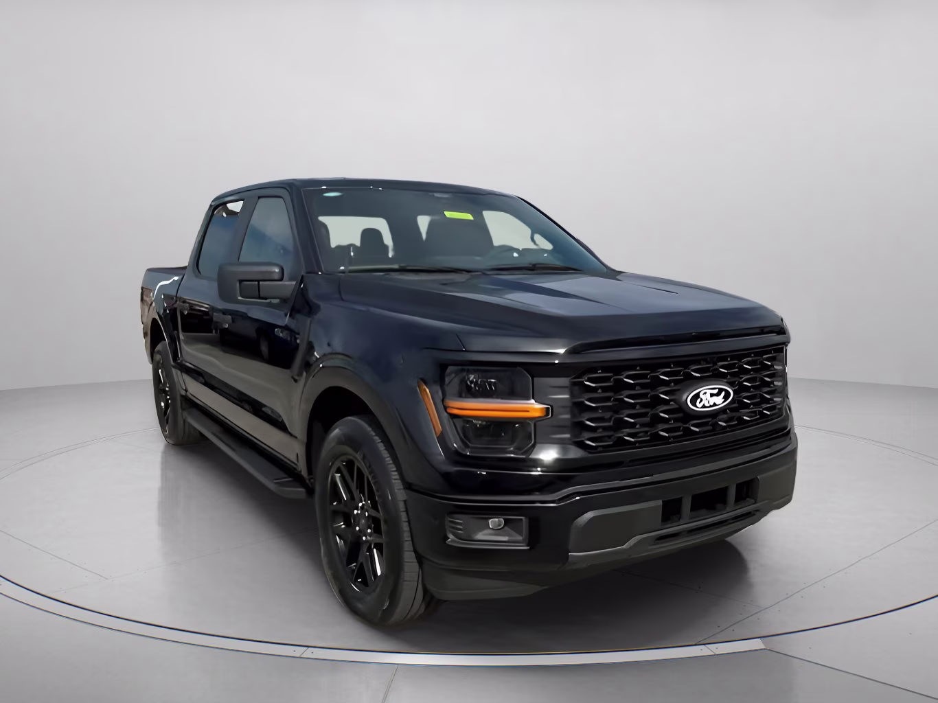 2025 Agate Black Metallic Ford F-150 STX Crew Cab Pickup RWD Truck