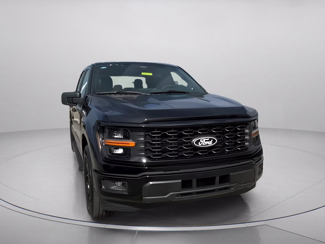 2025 Agate Black Metallic Ford F-150 STX Crew Cab Pickup RWD Truck