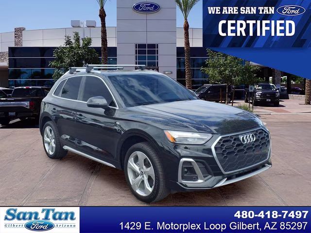 2022 Mythos Black Metallic Audi Q5 45 S line Premium AWD SUV
