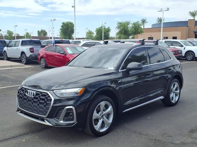 2022 Mythos Black Metallic Audi Q5 45 S line Premium AWD SUV