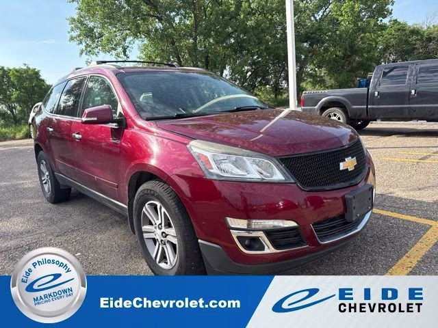 2016 Siren Red Tintcoat Chevrolet Traverse LT AWD SUV