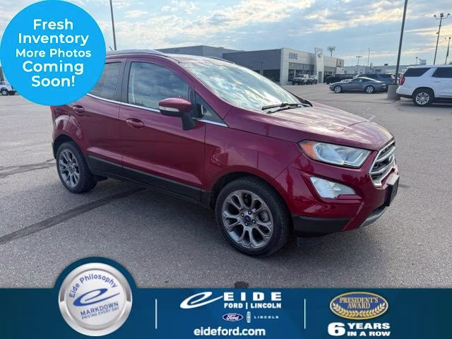 2018 Ruby Red Metallic Tinted Clearcoat Ford EcoSport Titanium FWD SUV