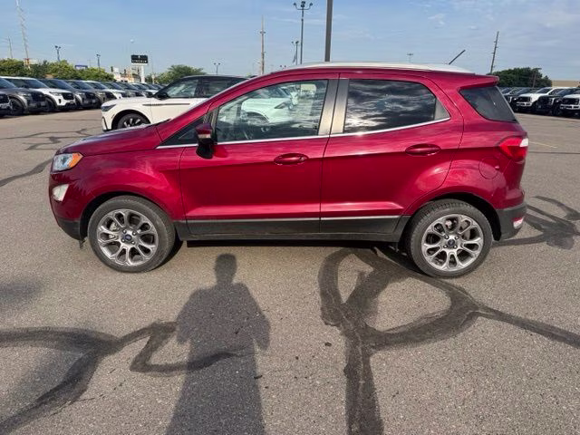 2018 Ruby Red Metallic Tinted Clearcoat Ford EcoSport Titanium FWD SUV