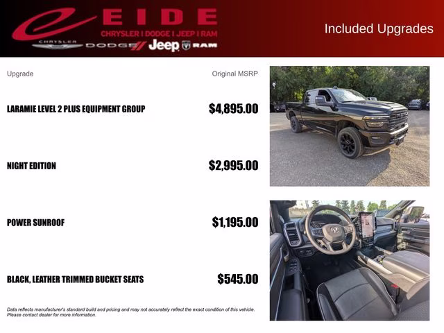 2025 Diamond Black Crystal Pearlcoat Ram 2500 Laramie 4X4 Truck