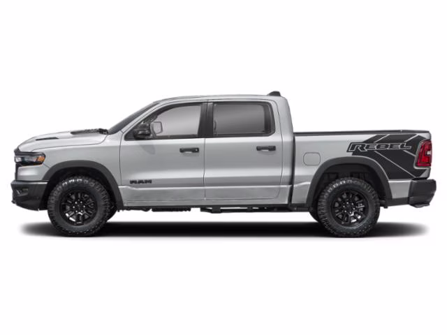 2025 Billet Silver Metallic Clearcoat Ram 1500 Rebel 4X4 Truck