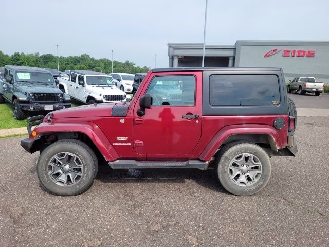 2012 Deep Cherry Red Crystal Pearlcoat Jeep Wrangler Sahara 4X4 SUV