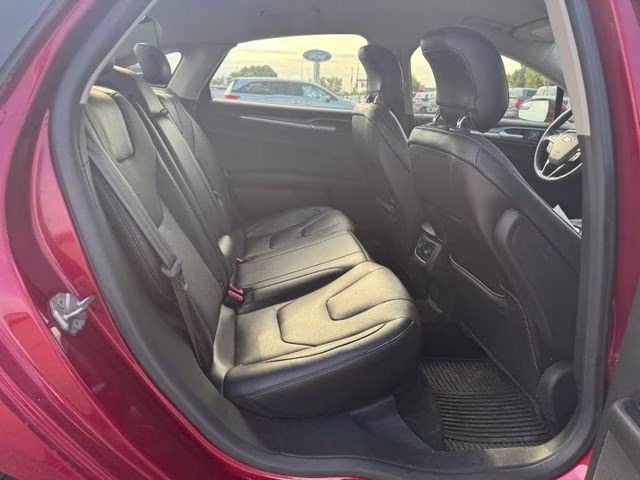 2014 Ruby Red Metallic Tinted Clearcoat Ford Fusion Titanium FWD Sedan