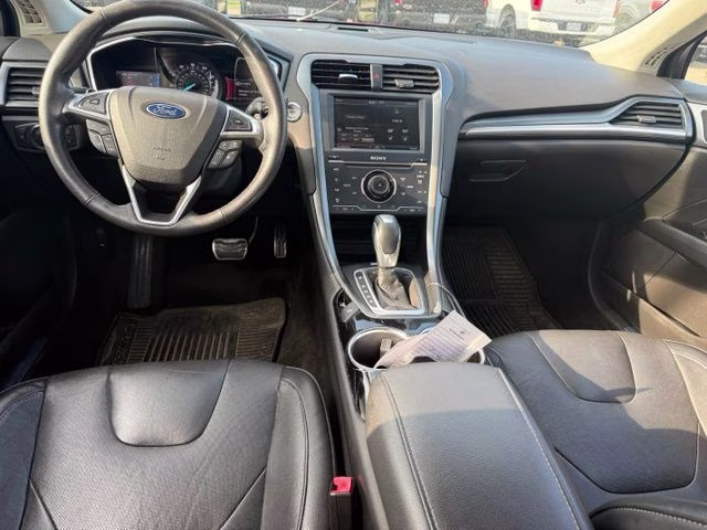 2014 Ruby Red Metallic Tinted Clearcoat Ford Fusion Titanium FWD Sedan
