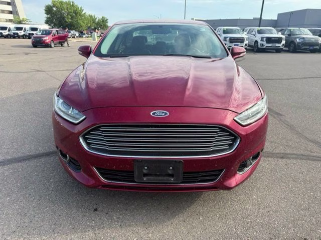 2014 Ruby Red Metallic Tinted Clearcoat Ford Fusion Titanium FWD Sedan