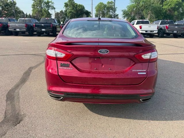 2014 Ruby Red Metallic Tinted Clearcoat Ford Fusion Titanium FWD Sedan