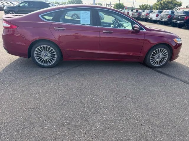 2014 Ruby Red Metallic Tinted Clearcoat Ford Fusion Titanium FWD Sedan
