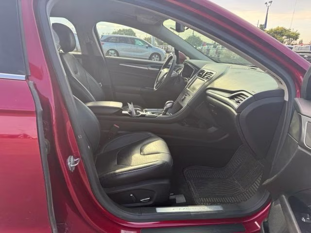 2014 Ruby Red Metallic Tinted Clearcoat Ford Fusion Titanium FWD Sedan