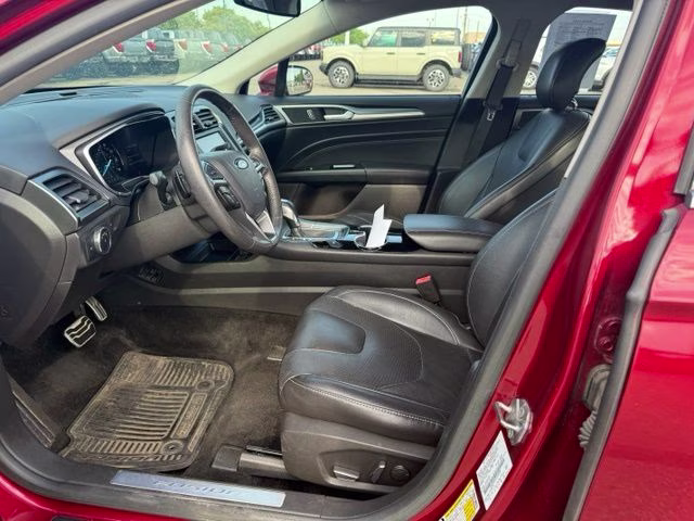 2014 Ruby Red Metallic Tinted Clearcoat Ford Fusion Titanium FWD Sedan