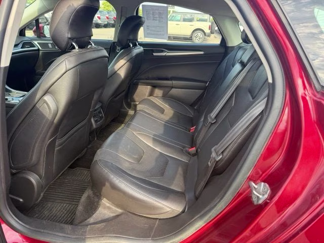 2014 Ruby Red Metallic Tinted Clearcoat Ford Fusion Titanium FWD Sedan
