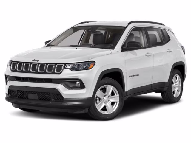 2022 Bright White Clearcoat Jeep Compass Limited 4X4 SUV