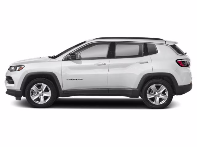 2022 Bright White Clearcoat Jeep Compass Limited 4X4 SUV