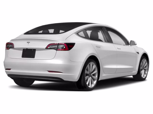 2020 White Tesla Model 3 Long Range AWD Sedan