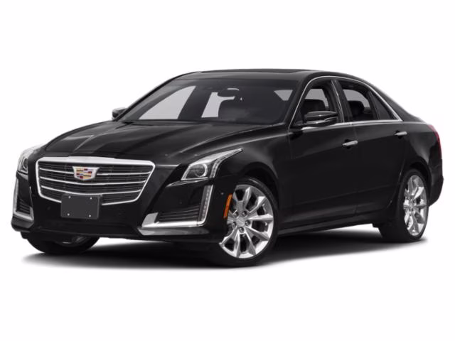 2015 Black Diamond Tricoat Cadillac CTS 2.0L Turbo Luxury AWD Sedan