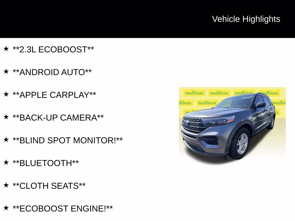 2022 Carbonized Gray Metallic Ford Explorer XLT RWD SUV
