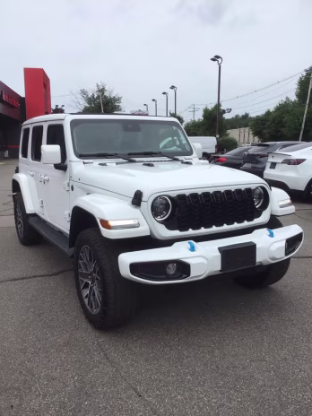 2024 Bright White Clearcoat Jeep Wrangler High Altitude 4xe 4X4 SUV