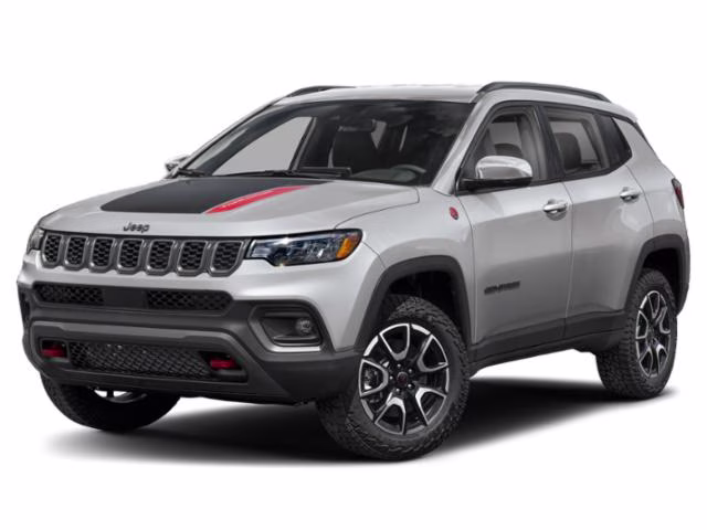 2025 Silver Zynith Metallic Clearcoat Jeep Compass Trailhawk 4X4 SUV
