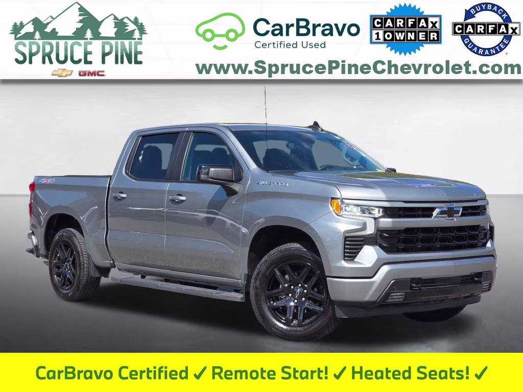 2024 Sterling Gray Metallic Chevrolet Silverado 1500 RST 4X4 Truck