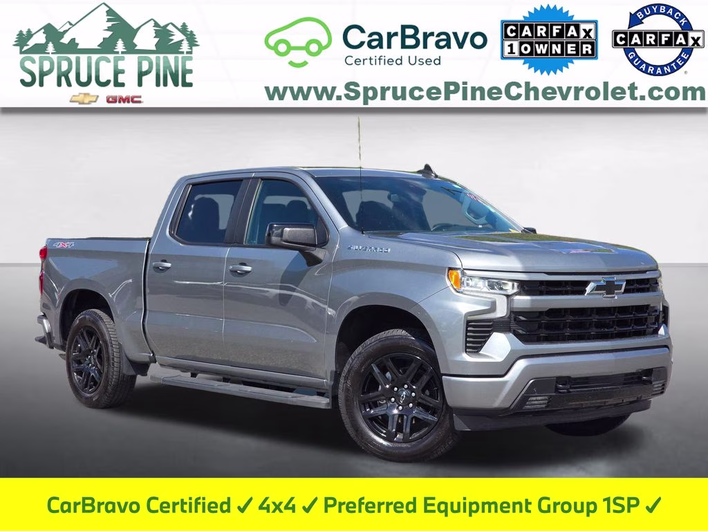 2024 Sterling Gray Metallic Chevrolet Silverado 1500 RST 4X4 Truck