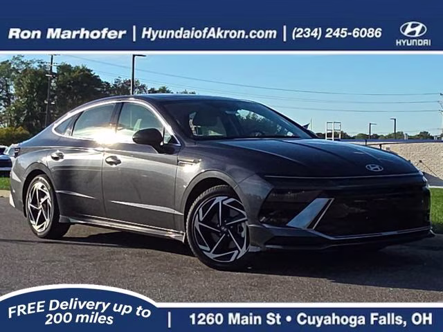 2025 Portofino Gray Hyundai Sonata SEL Convenience FWD Sedan