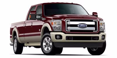 2012 White Ford Super Duty F-250 SRW Lariat 4X4 Truck